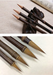 Chinese Wolf Hiar Brush Pen Caligrafia 4pcs Weasel Hair Calligraphy Brush Student Chinese Regular Script Brush Pen Tinta China