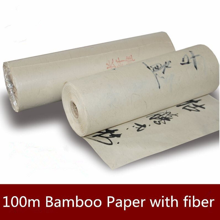 Chinese Pure Bamboo Xuan Paper For Calligraphy And Painting Handmade Fiber Paper Raw Xuan Zhi Antique Color