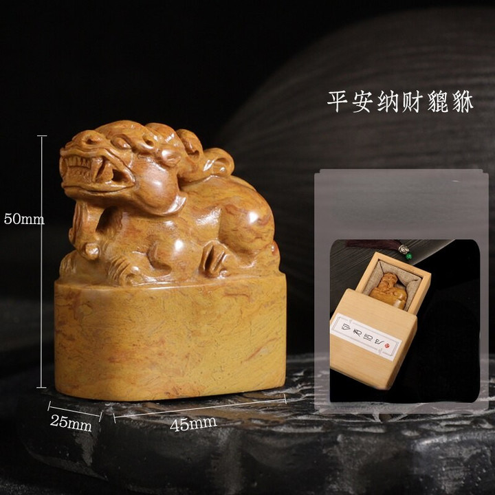 Personal Seal Custom Tradtional Animal Shaped Stone Seal Calligraphy Painting Seal Chinese Name Stamp For Artist Teacher Painter