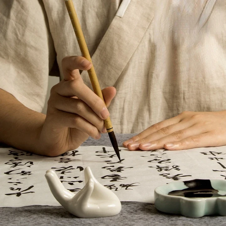 Wolf Hair Bamboo Writing Brushes Chinese Traditional Calligraphy Painting Practice Pen Ink Painting Brush Tinta China Caligrafia