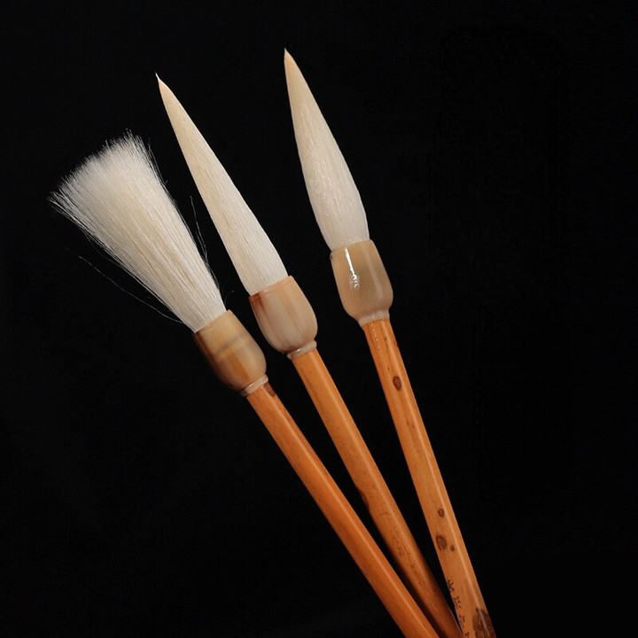 Woolen Soft Hair Chinese Traditional Calligraphy Brush Watercolor Painting Festival Couplets Brush Pen Caligrafia Tinta China