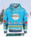 Busch Beer Christmas Pullover Hoodie