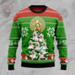 Golden Retriever Pine Christmas Wool Sweater