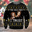 The Only Fed I Trust Alien Ugly Christmas Sweater