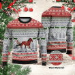 Show Jumping Lover Wool Christmas Sweater - Diosweater