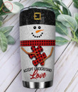 Snowman Custom Name Stainless Steel Tumbler LB - Diosweater