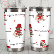 Merry Christmas Pug Dog Stainless Tumbler - Diosweater