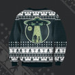 Bigfoot and Alien Ugly Christmas Sweater