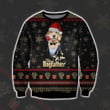 Lucky the Pizza Dogfather Hawkeye Ugly Christmas Sweater