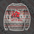 Let It Roll Santa Scooter Ugly Christmas Sweater