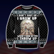 I don't shut up I Grow Up Stand By Me 1986 Ugly Christmas Sweater