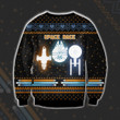 Space Race Serenity, Millennium Falcon and USS Enterprise Ugly Christmas Sweater