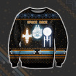 Space Race Serenity, Millennium Falcon and USS Enterprise Ugly Christmas Sweater