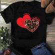 Candy Hearts of Valentine 2D Valentine T-shirt