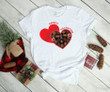 Candy Hearts of Valentine 2D Valentine T-shirt