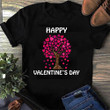 Tree Of Heart, Happy Valentine's Day 2D Valentine T-shirt