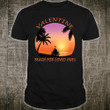Beach Love 2D Valentine T-shirt