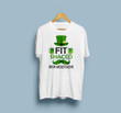 Fit-Shaced Irish Moustache - 2D Saint Patrick's Day T-shirt