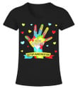 Helping Hand, Hope, Strength, Courage, Support, Love For Brothers And Sister- World Autism's Day 2D T-shirt