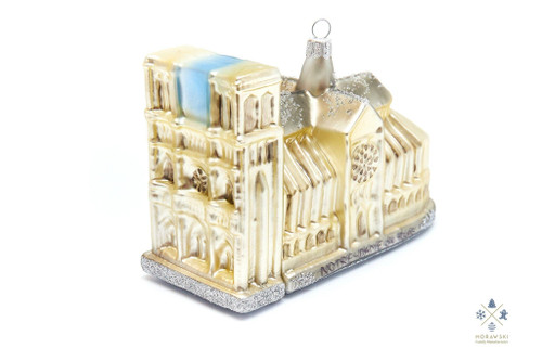 Beautiful Handmade Big Glass Notre-Dame Cathedral - Christmas Ornament, Home Decoration, Made in polish Manufacture