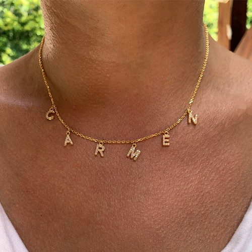 Custom Name Letter Necklaces for Women Girl, Personalized Jewelry Gift