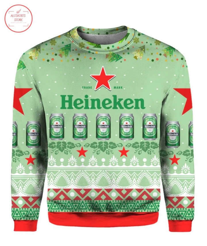 Heineken Beer Ugly Christmas Sweater