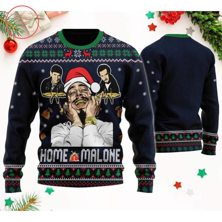 Home Malone Ugly Christmas Sweater