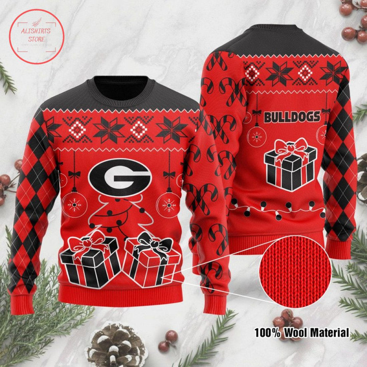 Georgia Bulldogs Holiday Xmas Party 2021 Ugly Christmas Sweater