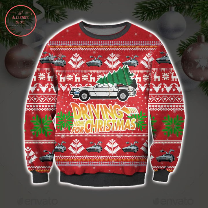 Driving Home for Christmas Ugly Sweater