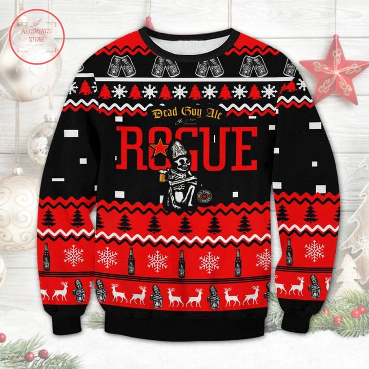 Rogue Dead Guy Ale Ugly Christmas Sweater