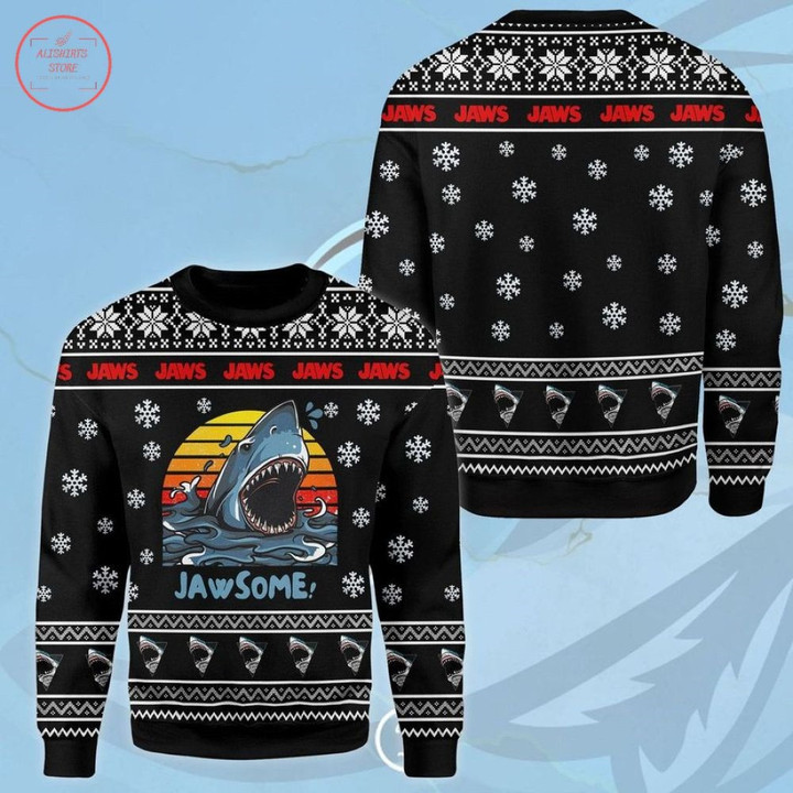 Jawsome Shark Ugly Christmas Sweater - Diosweater