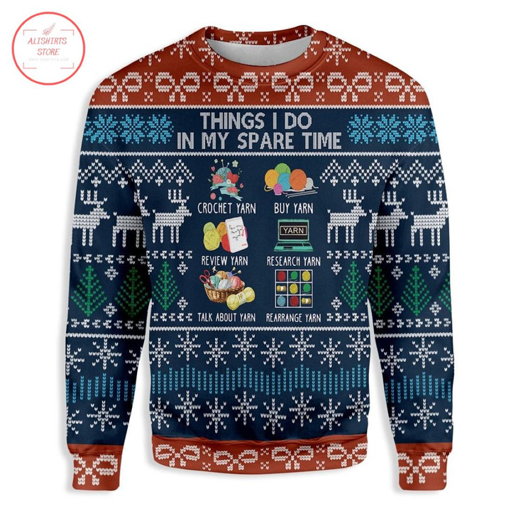 Ugly Christmas Things I Do At Christmas Sweater - Diosweater
