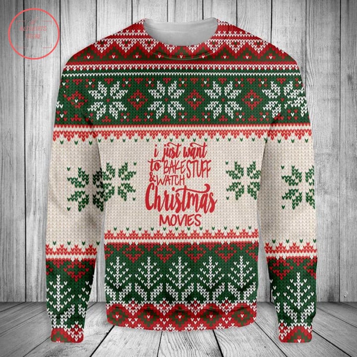 I Just Want to Bake stuff Christmas Sweater - Diosweater