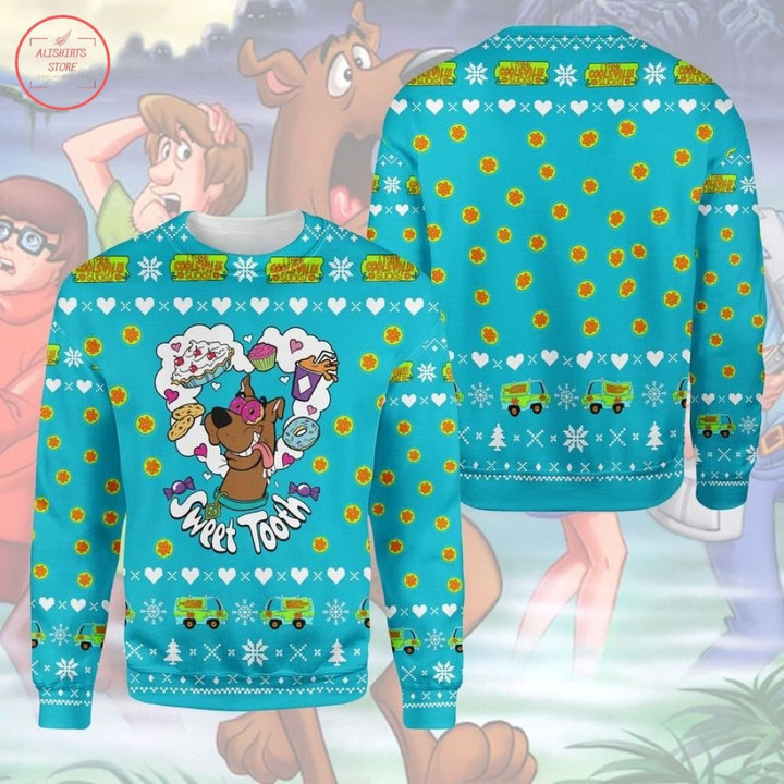 Sweet Tooth Scooby Doo Ugly Christmas Sweater - Diosweater