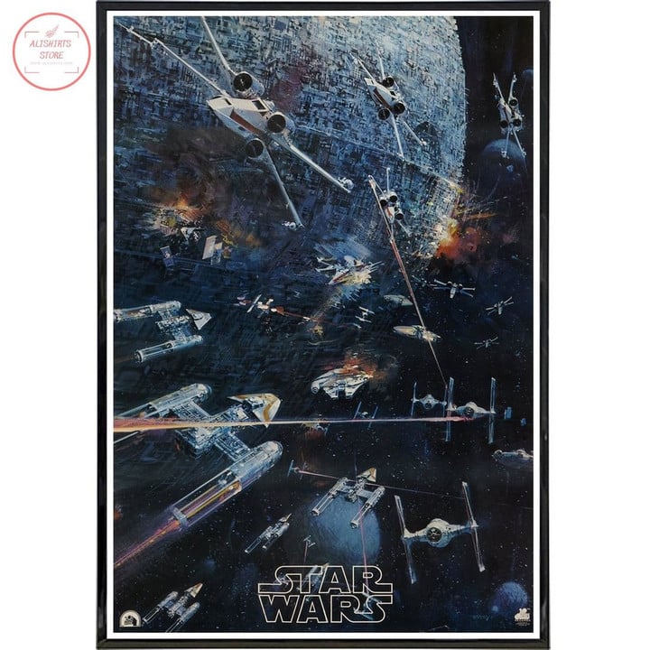 Star Wars 1977 Concept Canvas Wall Art - Diosweater