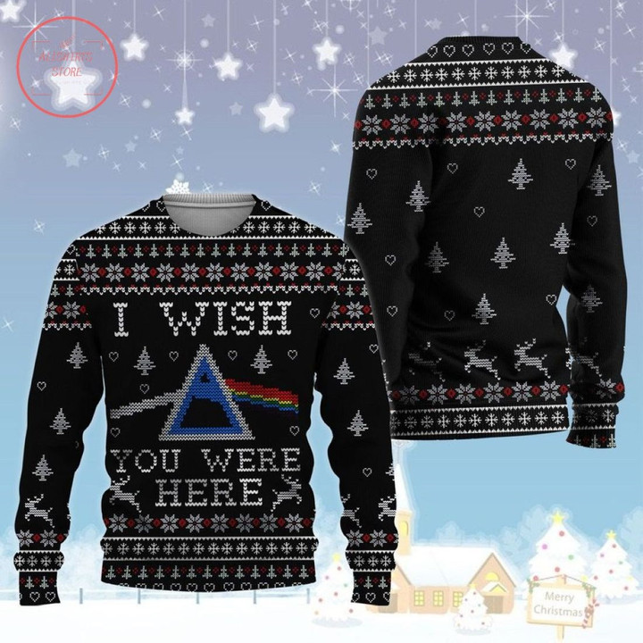 I Wish You Were Here Pink Floyd Ugly Christmas Sweater - Diosweater