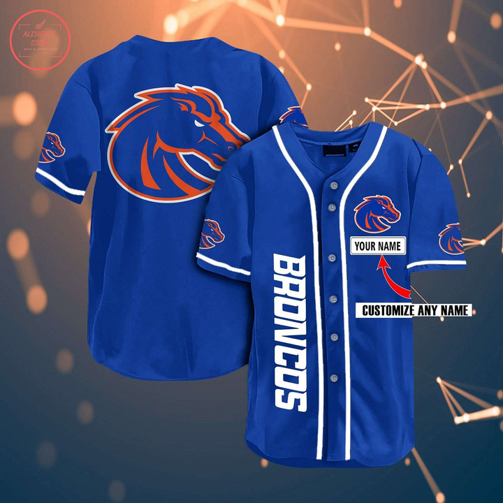 Ncaa Boise State Broncos Personalized Baseball Jersey - Diosweater