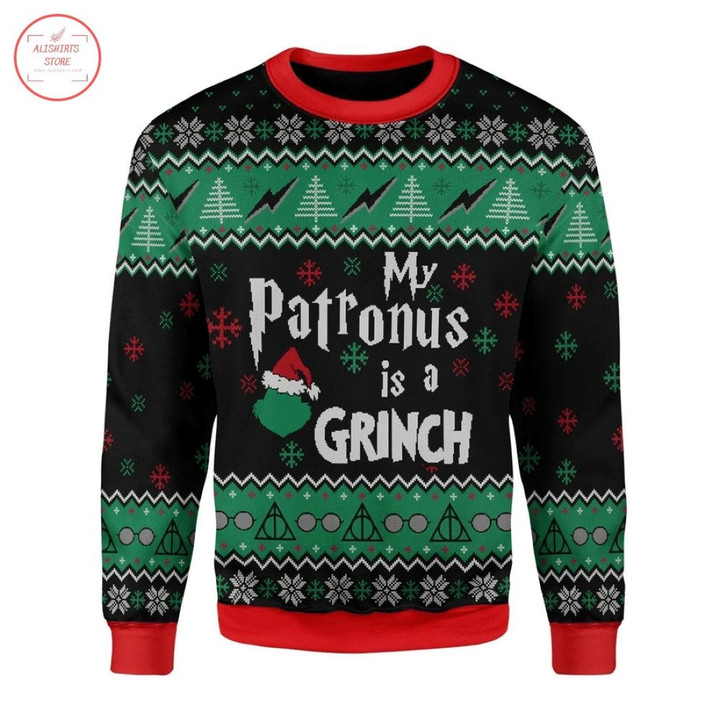My Patronus Is Grinch Ugly Christmas Sweater - Diosweater