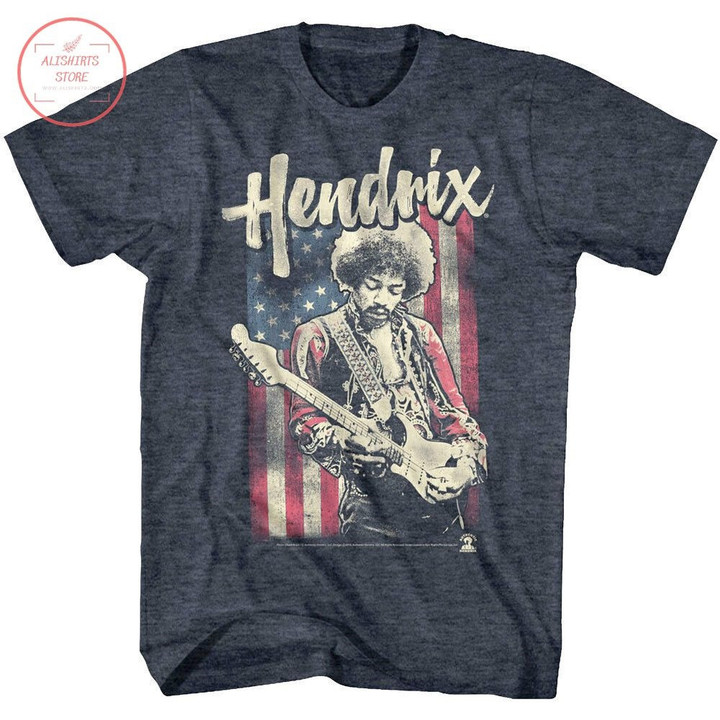 Jimi Hendrix Guitar American Flag Shirt - Diosweater