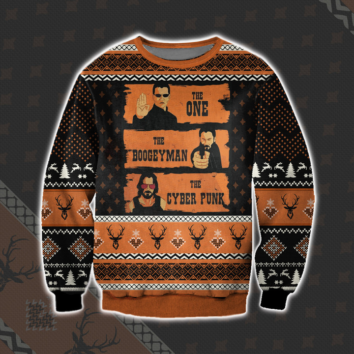 The One The Boogeyman and The Cyber Punk Ugly Christmas Sweater