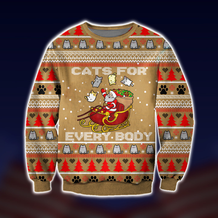 Cats for Everybody Ugly Christmas Sweater