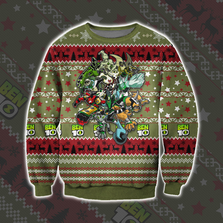 Ben 10 Aliens Assemble Ugly Christmas Sweater