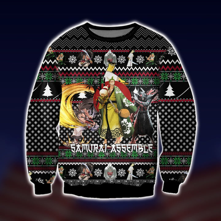 Samurai Team Assemble Ugly Christmas Sweater
