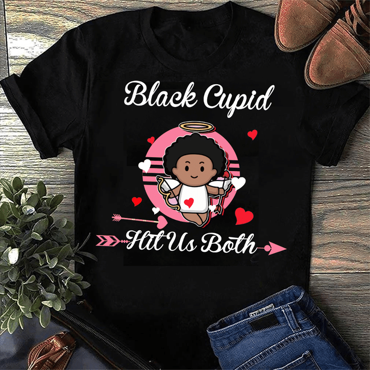 Black Cupid Valentine T-shirt 04