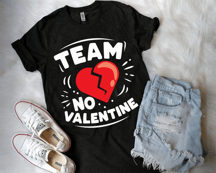 No Valentine Team 2D Valentine T-shirt