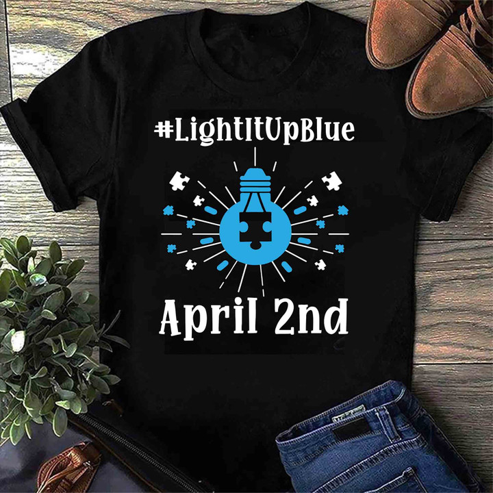 Light It Up Blue April 2nd 2D T-shirt