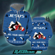 Jesus Has Your Back Christmas Pullover Hoodie