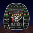 Mateys Pirate Skull Ugly Christmas Sweater