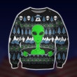 Green Alien Ugly Christmas Sweater