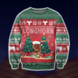 Texas Longhorn Cattle Ugly Christmas Sweater